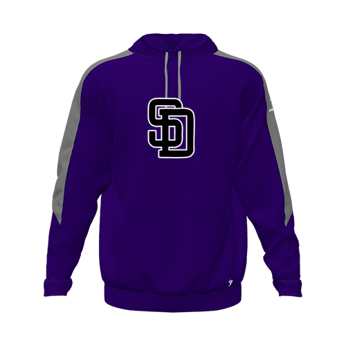 [CUS-DFW-HOOD-FLC-LSL-PUR-YXS-LOGO1] Hoodie (Youth XS, Purple, Logo 1)