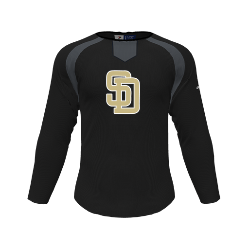 [CUS-DFW-PULL-FLC-CNK-LSL-BLK-YS-LOGO3] Pullover (Youth S, Black, Logo 3)