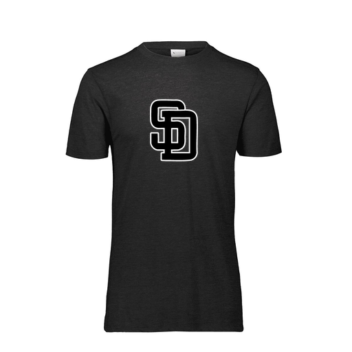 [FTSCUBBK-AS-LOGO1] Decker Men's Tri-Blend T-Shirt - Short Sleeve (Adult S, Black, Logo 1)