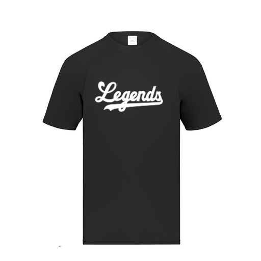 [2791.080.S-LOGO2] Youth Smooth Sport T-Shirt (Youth S, Black, Logo 2)