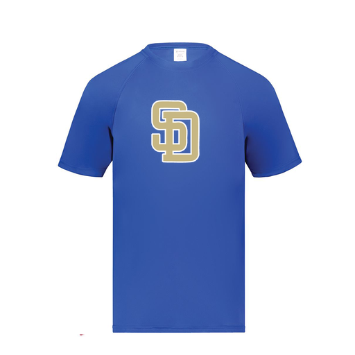 [2791.060.S-LOGO3] Youth Smooth Sport T-Shirt (Youth S, Royal, Logo 3)