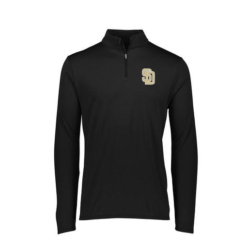 [FTLQFLBK-FAXS-LOGO3] Decker Women's Flex-Lite 1/4 Zip Shirt (Female Adult XS, Black, Logo 3)