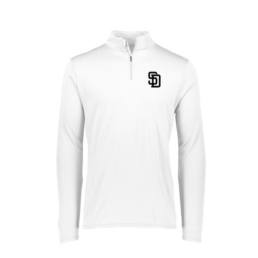 [FTLQFLWH-FAXS-LOGO1] Decker Women's Flex-Lite 1/4 Zip Shirt (Female Adult XS, White, Logo 1)