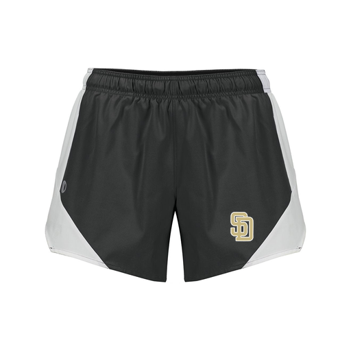 [229489.420.S-LOGO3] Girls Olympus Shorts (Female Youth S, Black, Logo 3)