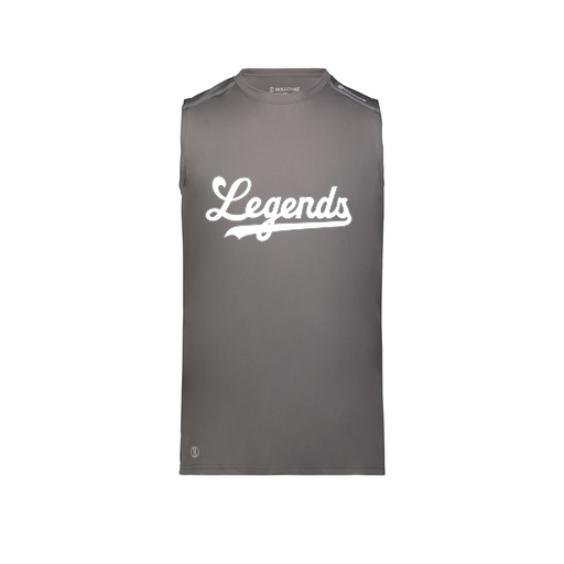 [222593.98D.S-LOGO2] Men's CoolDry TankTop (Adult S, Gray, Logo 2)