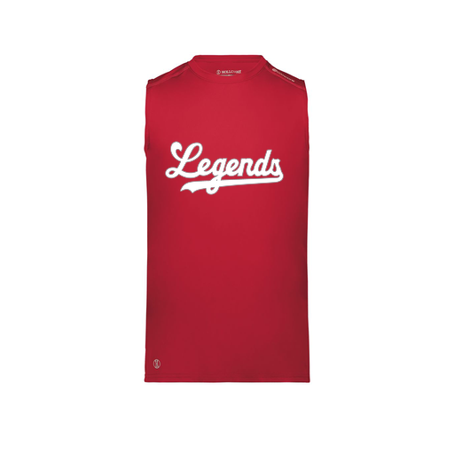 [222593.083.S-LOGO2] Men's CoolDry TankTop (Adult S, Red, Logo 2)