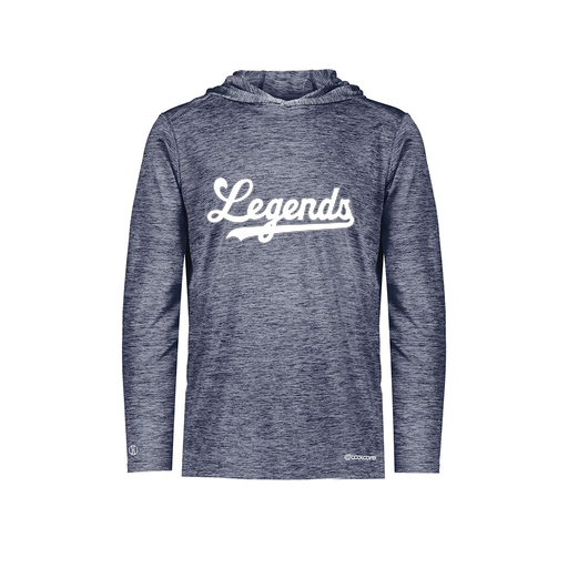 [FOLHCGNV-YS-LOGO2] Decker Youth Charge Hoodie (Youth S, Navy, Logo 2)