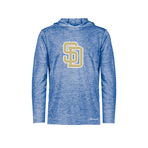 [FOLHCGRY-YS-LOGO3] Decker Youth Charge Hoodie (Youth S, Royal, Logo 3)