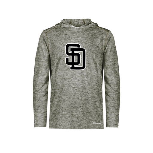 [FOLHCGGY-YS-LOGO1] Decker Youth Charge Hoodie (Youth S, Gray, Logo 1)