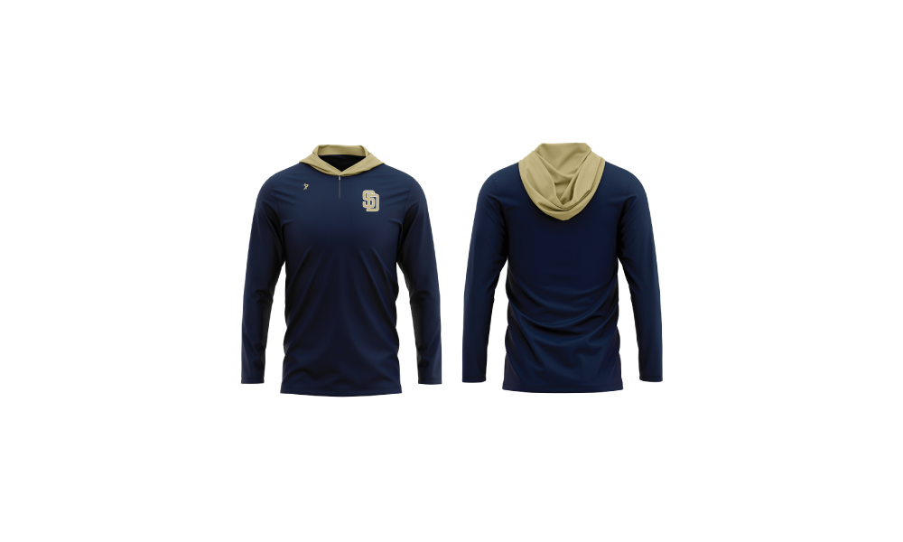 Navy & Gold LSL 1/4 Zip (Lightweight)