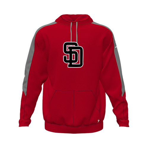 [CUS-DFW-HOOD-FLC-LSL-RED-YXS-LOGO1] Hoodie (Youth XS, Red, Logo 1)
