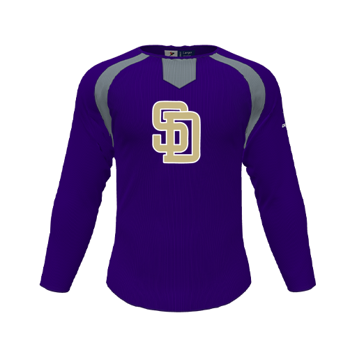 [CUS-DFW-PULL-FLC-CNK-LSL-PUR-YS-LOGO3] Pullover (Youth S, Purple, Logo 3)