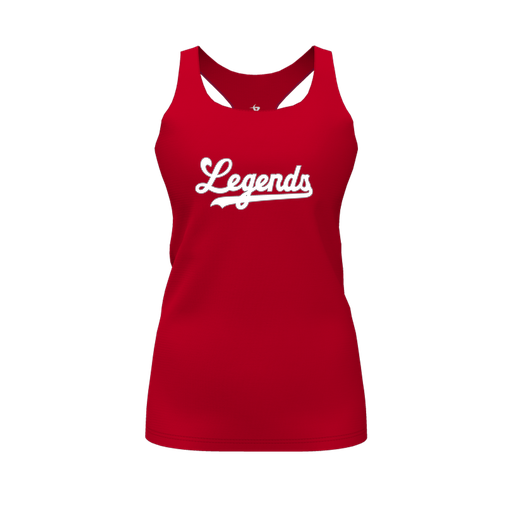 [CUS-DFW-RCBK-PER-RED-FYS-LOGO2] Racerback Tank Top (Female Youth S, Red, Logo 2)