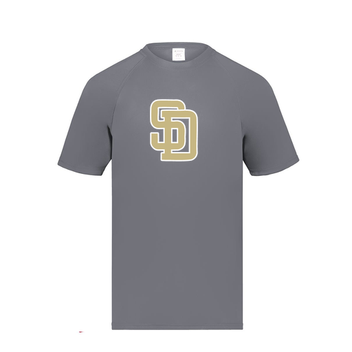 [2790.059.S-LOGO3] Men's Smooth Sport T-Shirt (Adult S, Gray, Logo 3)
