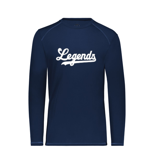 [6845.065.S-LOGO2] Men's SoftTouch Long Sleeve (Adult S, Navy, Logo 2)