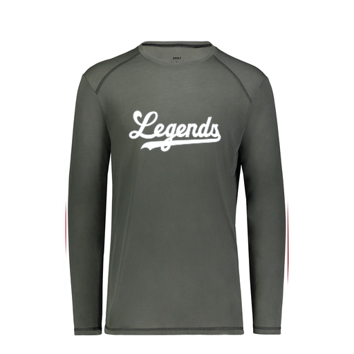 [6845.98D.S-LOGO2] Men's SoftTouch Long Sleeve (Adult S, Gray, Logo 2)