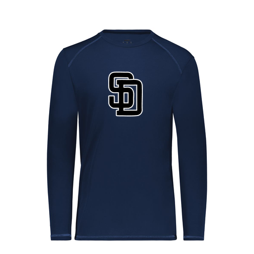 [6846.065.S-LOGO1] Youth SoftTouch Long Sleeve (Youth S, Navy, Logo 1)