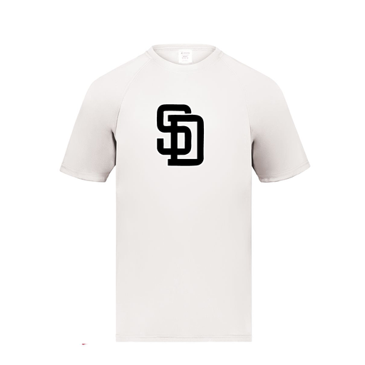 [2791.005.S-LOGO1] Youth Smooth Sport T-Shirt (Youth S, White, Logo 1)
