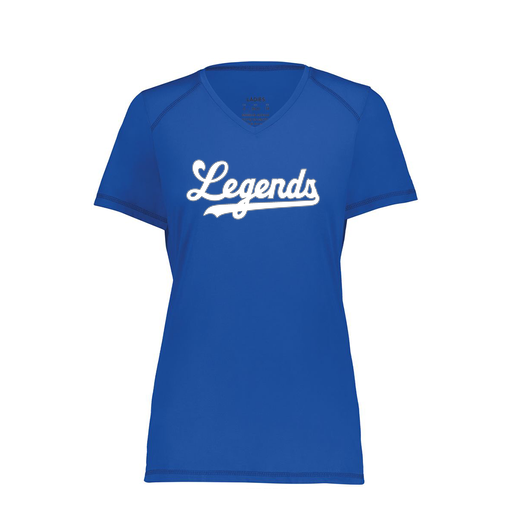 [6844.060.XS-LOGO2] Women's SoftTouch Short Sleeve (Female Adult XS, Royal, Logo 2)