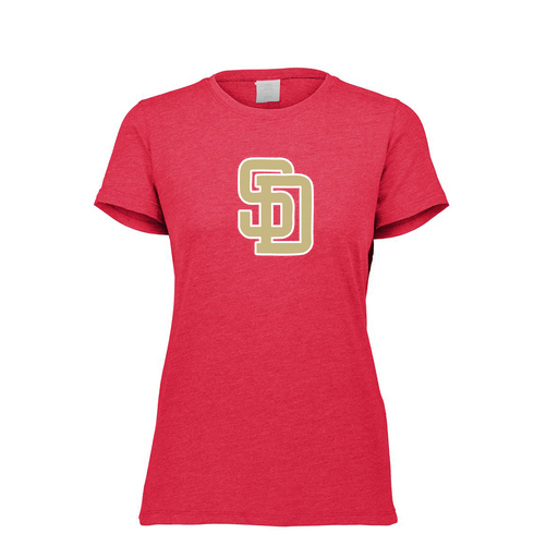 [3067.V96.XS-LOGO3] Ladies Ultra-blend T-Shirt (Female Adult XS, Red, Logo 3)