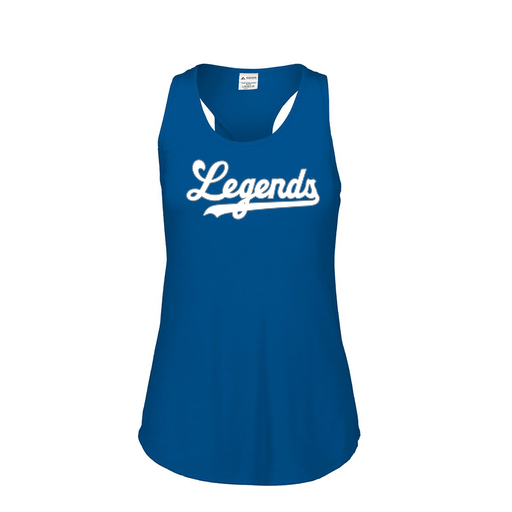 [3078.U55.S-LOGO2] Ladies Tri Blend Tank Top (Female Adult S, Royal, Logo 2)