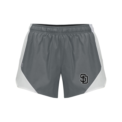 [229489.R04.S-LOGO1] Girls Olympus Shorts (Female Youth S, Gray, Logo 1)