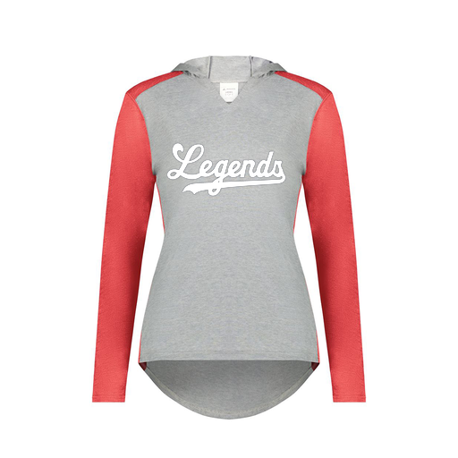 [6902.27V.XS-LOGO2] Ladies Vintage Hoodie (Female Adult XS, Red, Logo 2)