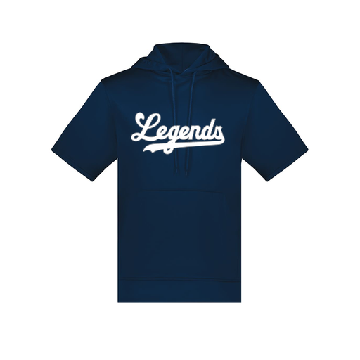 [6871.065.S-LOGO2] Men's Dri Fit Short Sleeve Hoodie (Adult S, Navy, Logo 2)
