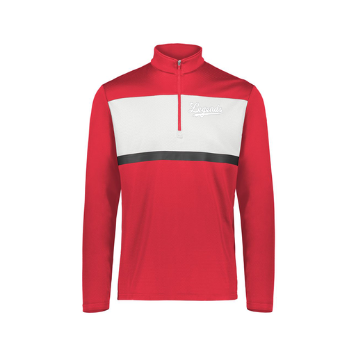 [222691.T20.S-LOGO2] Youth Bold 1/4 Zip Pullover (Youth S, Red, Logo 2)