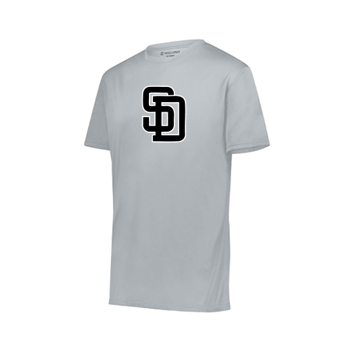 [222818.099.S-LOGO1] Men's Movement Dri Fit Shirt (Adult S, Silver, Logo 1)