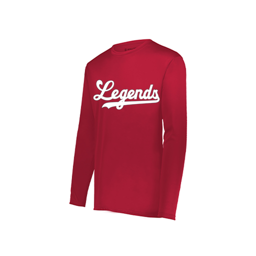 [222822.083.XS-LOGO2] Men's LS Smooth Sport Shirt (Adult XS, Red, Logo 2)