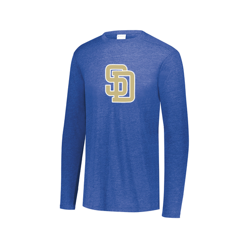 [3075.U55.XS-LOGO3] Men's LS Ultra-blend T-Shirt (Adult XS, Royal, Logo 3)