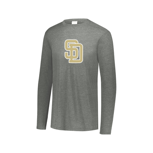 [3075.013.XS-LOGO3] Men's LS Ultra-blend T-Shirt (Adult XS, Gray, Logo 3)