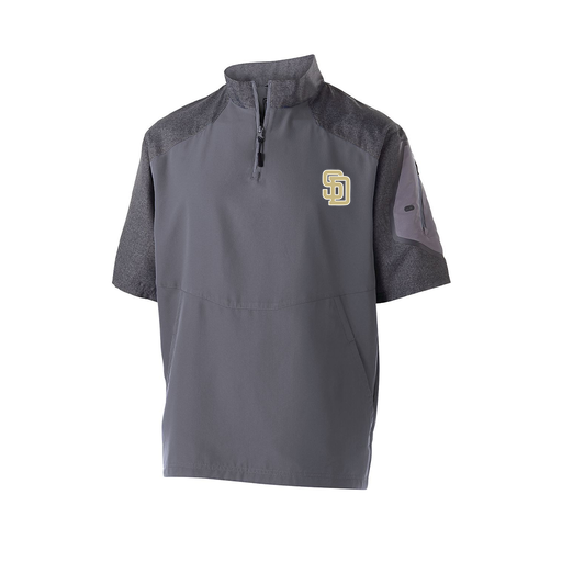 [229545.H60.XS-LOGO3] Men's Raider SS Pullover (Adult XS, Gray, Logo 3)