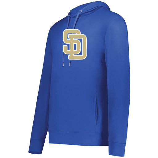 [222598.060.S-LOGO3] Men's Ventura Thin Knit Hoodie (Adult S, Royal, Logo 3)