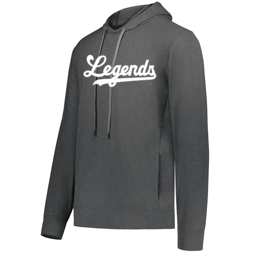 [222598.013.S-LOGO2] Men's Ventura Thin Knit Hoodie (Adult S, Gray, Logo 2)