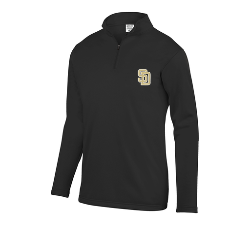 [5508.080.S-LOGO3] Youth FlexFleece 1/4 Zip (Youth S, Black, Logo 3)