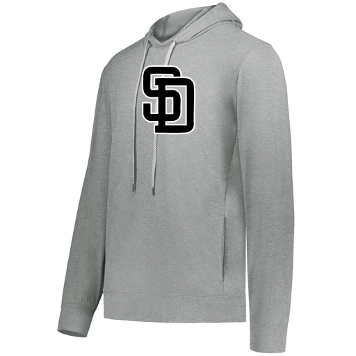 [222698.013.S-LOGO1] YOUTH VENTURA THIN KNIT HOODIE (Youth S, Silver, Logo 1)