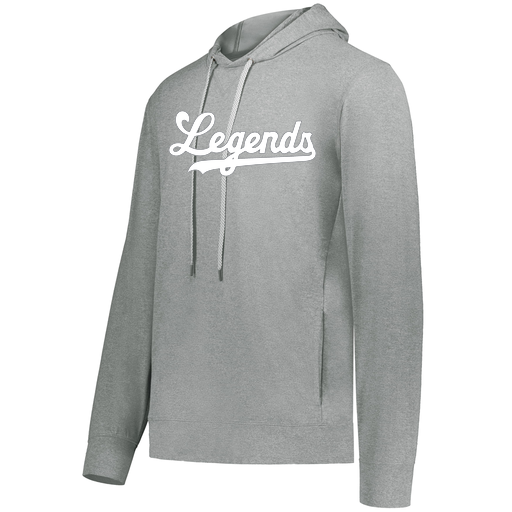 [222698.013.S-LOGO2] YOUTH VENTURA THIN KNIT HOODIE (Youth S, Silver, Logo 2)