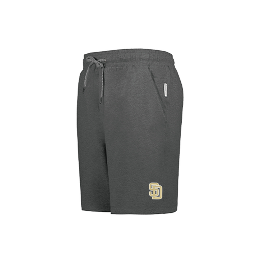 [223604.E83.S-LOGO3] YOUTH Ventura Soft Knit SHORTS (Youth S, Gray, Logo 3)