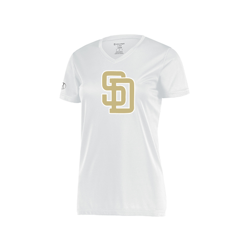 [222820.005.S-LOGO3] Ladies Movement Dri Fit Shirt (Female Adult S, White, Logo 3)