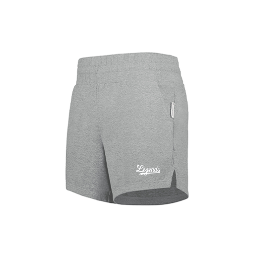 [223704.013.XS-LOGO2] LADIES VENTURA SOFT KNIT SHORTS (Female Adult XS, Silver, Logo 2)