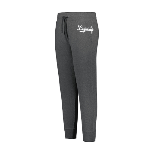 [222799.E83.XS-LOGO2] LADIES VENTURA SOFT KNIT JOGGER (Female Adult XS, Gray, Logo 2)